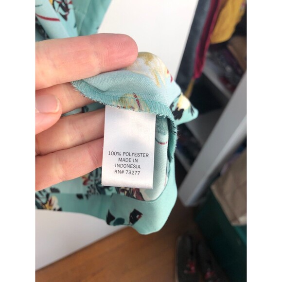 EVRI Floral Kimono Jacket Open Front Size 1X Feminine 3/4 Sleeves - Picture 5 of 9